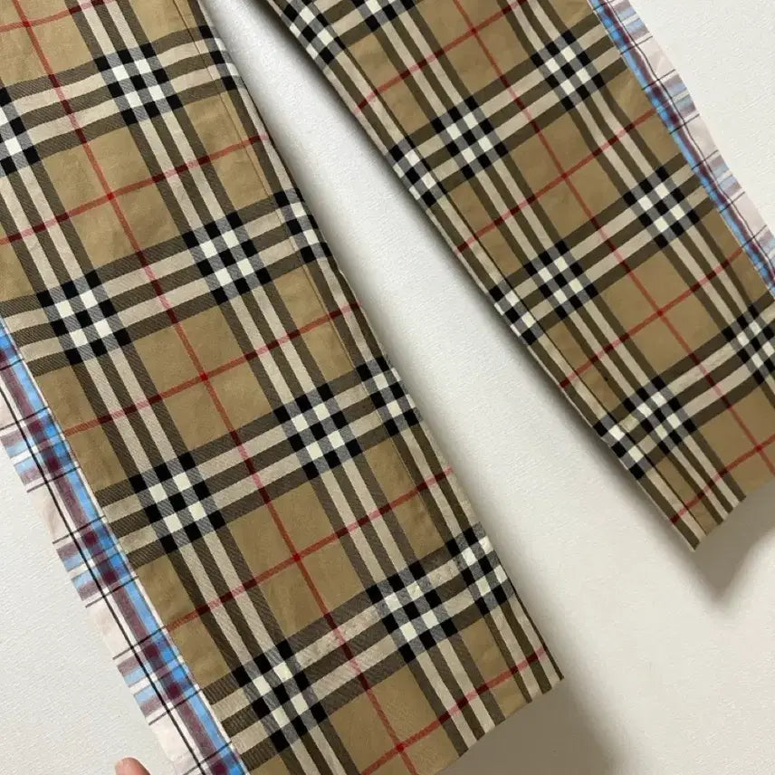 [BUNJANG] Burberry Nova Check Panel Block Slacks / 버버리 정품 패널 블록 노바체크 슬랙스