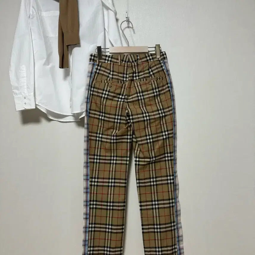[BUNJANG] Burberry Nova Check Panel Block Slacks / 버버리 정품 패널 블록 노바체크 슬랙스
