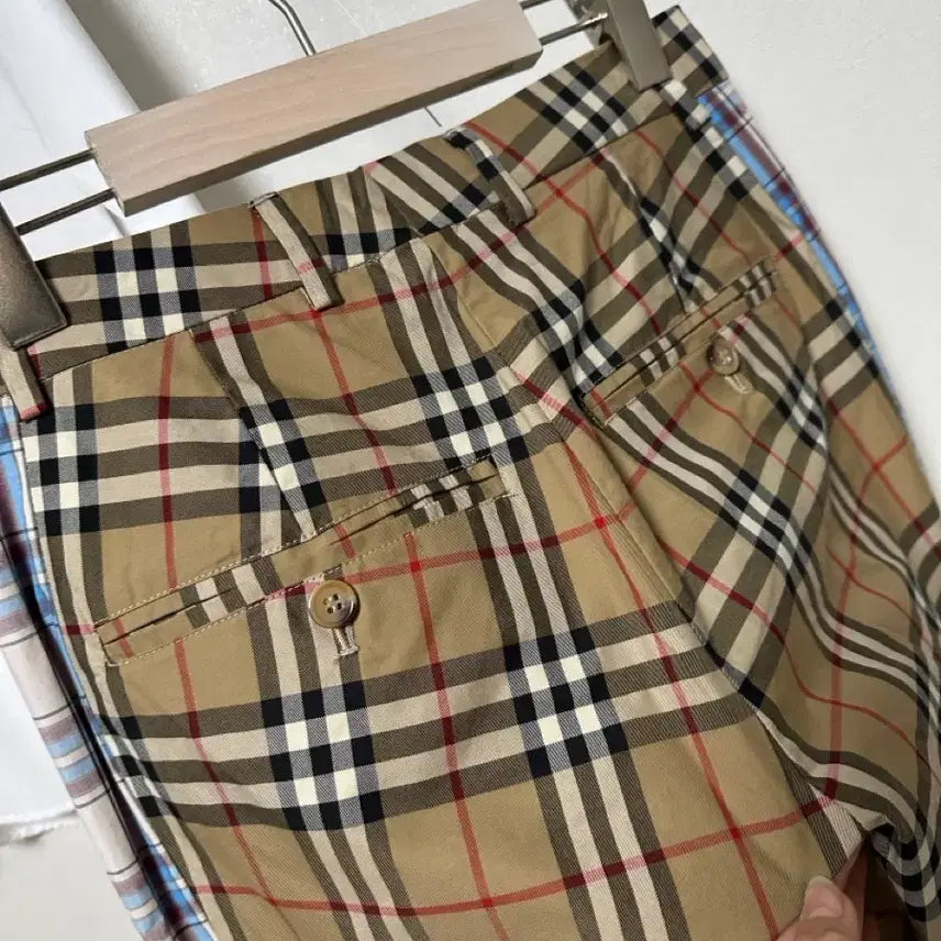 [BUNJANG] Burberry Nova Check Panel Block Slacks / 버버리 정품 패널 블록 노바체크 슬랙스