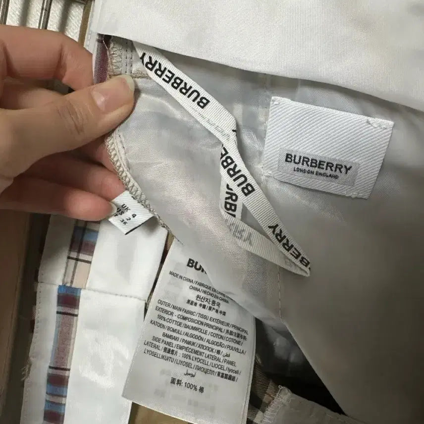 [BUNJANG] Burberry Nova Check Panel Block Slacks / 버버리 정품 패널 블록 노바체크 슬랙스