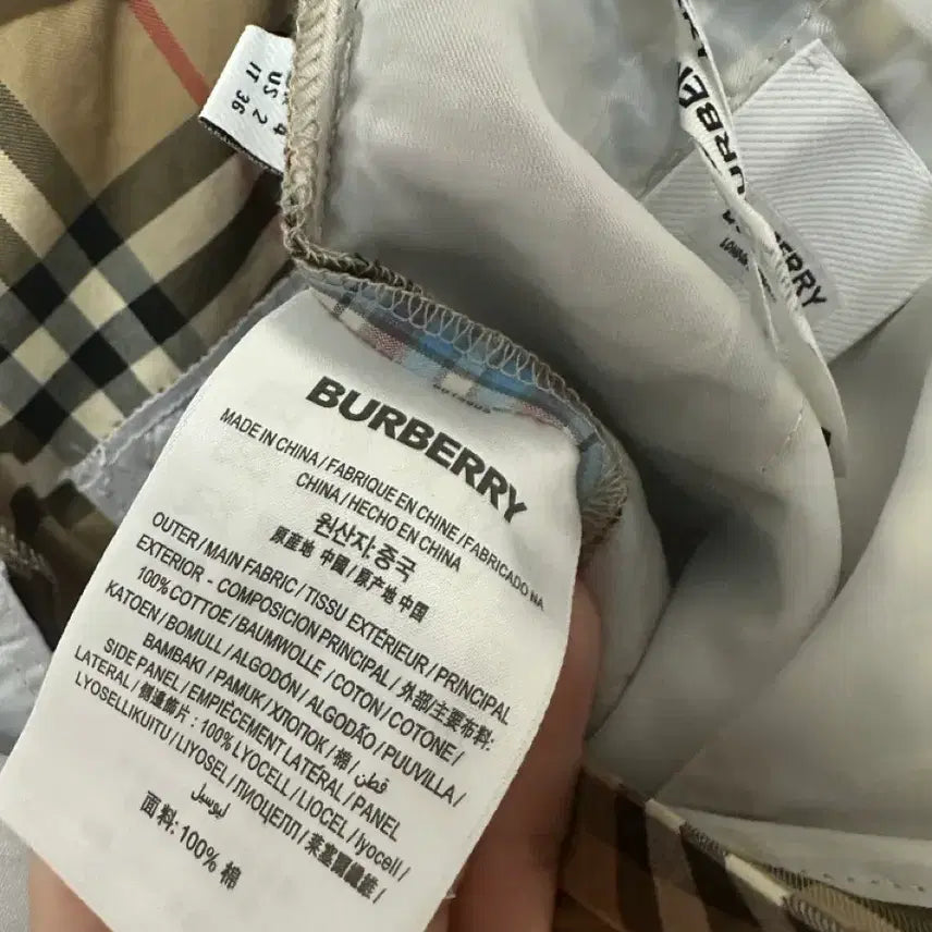 [BUNJANG] Burberry Nova Check Panel Block Slacks / 버버리 정품 패널 블록 노바체크 슬랙스