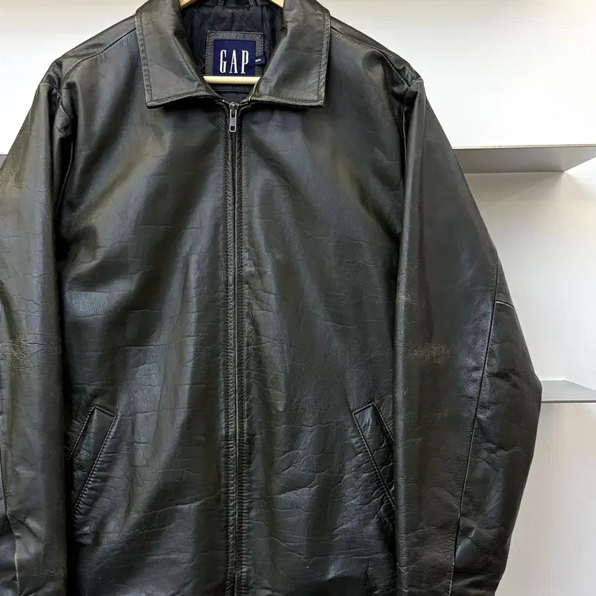 [BUNJANG] Old Gap Leather Jacket / 올드 갭 레더 자켓