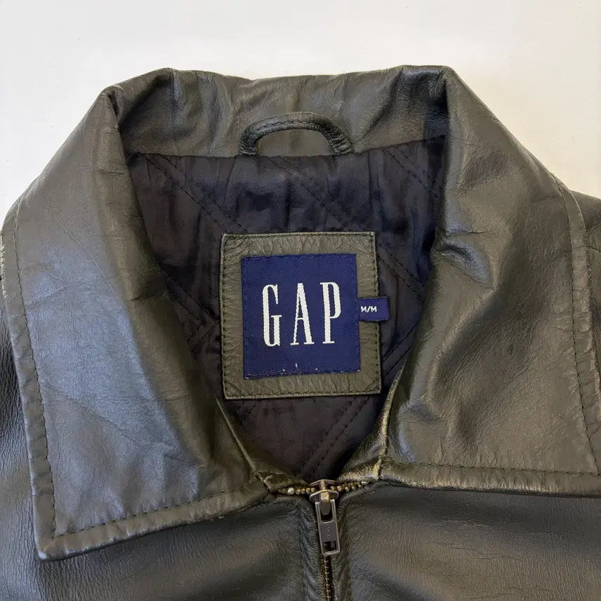 [BUNJANG] Old Gap Leather Jacket / 올드 갭 레더 자켓