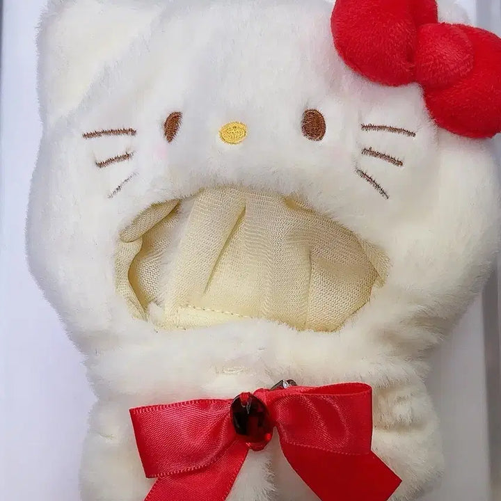 [BUNJANG] Sanrio Hello Kitty Cape Outfit for 10cm Doll / 10cm 산리오 헬로키티 솜인형 옷 망토옷