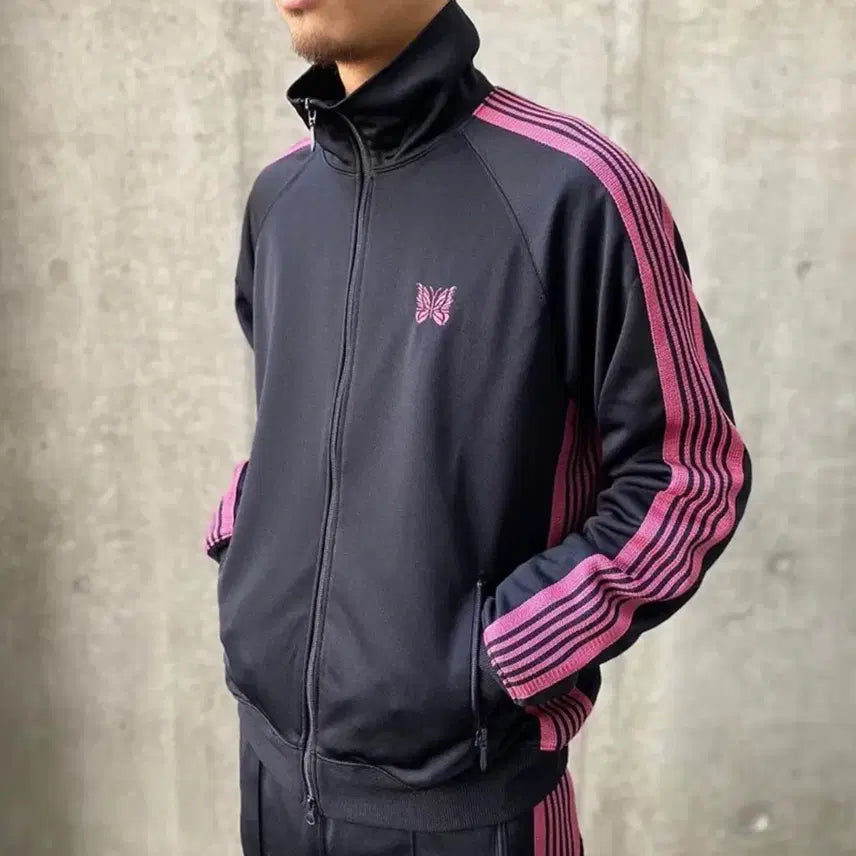 [SOLD OUT] 렛고 니들스 트랙자켓 네이비(다크블루)/핑크라인 XL
