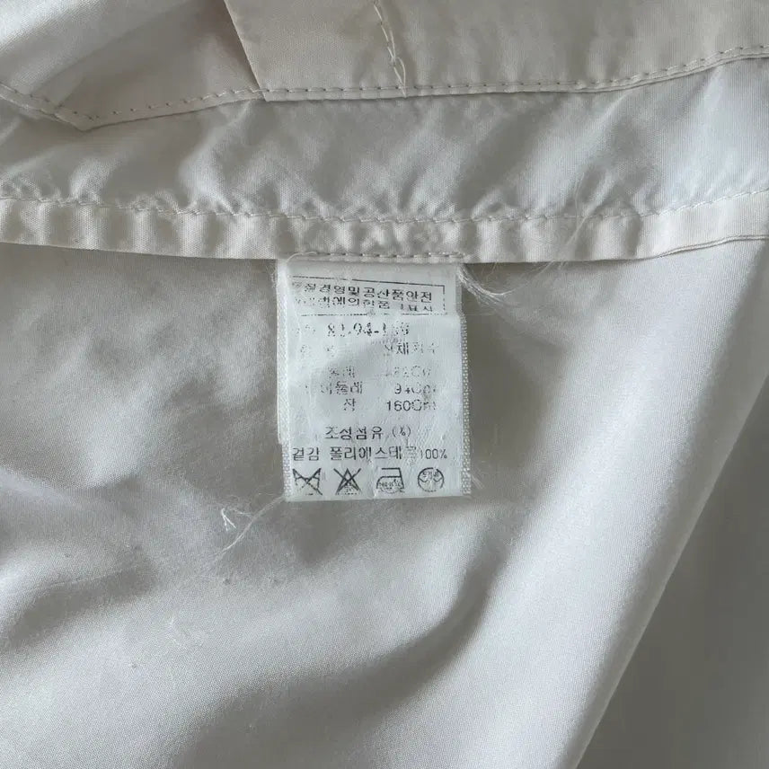 [SOLD OUT] 타임 폴리에스터 크림 후드 야상 코트