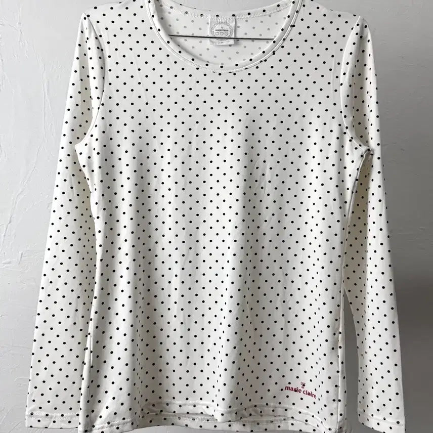 [SOLD OUT] Marie Claire 도트 롱 슬리브