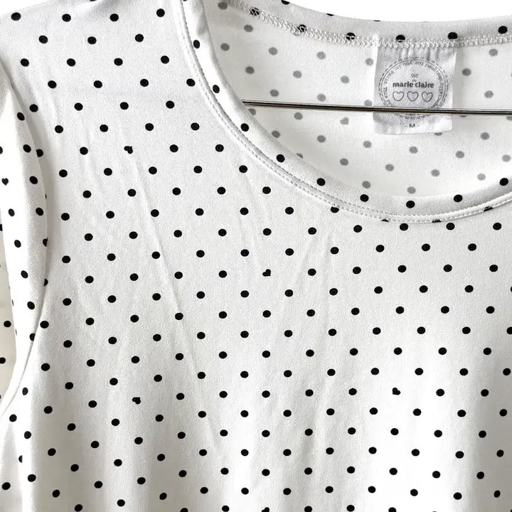 [SOLD OUT] Marie Claire 도트 롱 슬리브