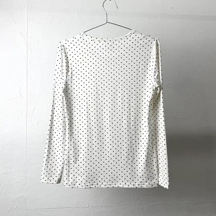 [SOLD OUT] Marie Claire 도트 롱 슬리브