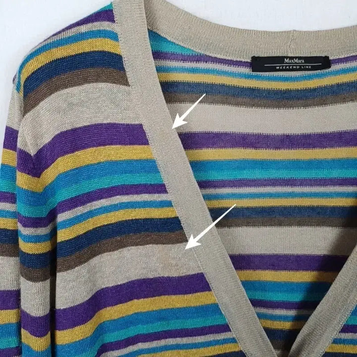 [BUNJANG] Max Mara Weekend Long Loose Fit Cardigan / 막스마라/위캔드 얇은 롱 루즈핏 가디건 봄 가을/라덴