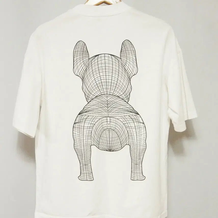 [BUNJANG] Life Work Big Logo White T-shirt / 라이프워크 빅로고 반팔 라운드 티셔츠 남성100