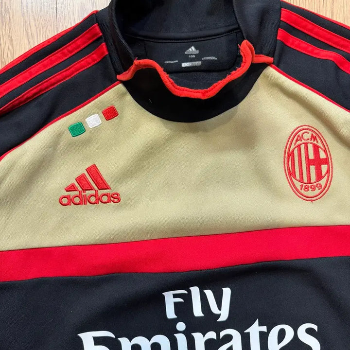 [BUNJANG] Adidas AC Milan 11-12 Warm-up Training Top / 아디다스 AC밀란 11-12 핑거홀 웜업 트레이닝 탑