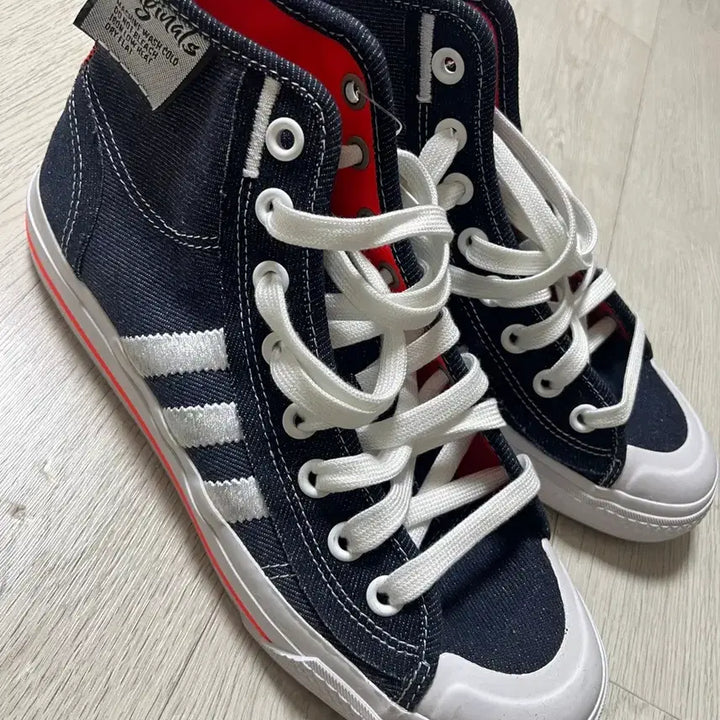 [BUNJANG] Adidas Nizza RF Denim High Top Sneakers / 아디다스 니짜 하이 새상품