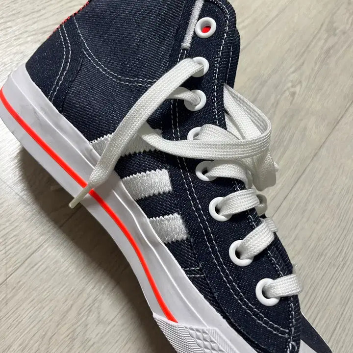 [BUNJANG] Adidas Nizza RF Denim High Top Sneakers / 아디다스 니짜 하이 새상품