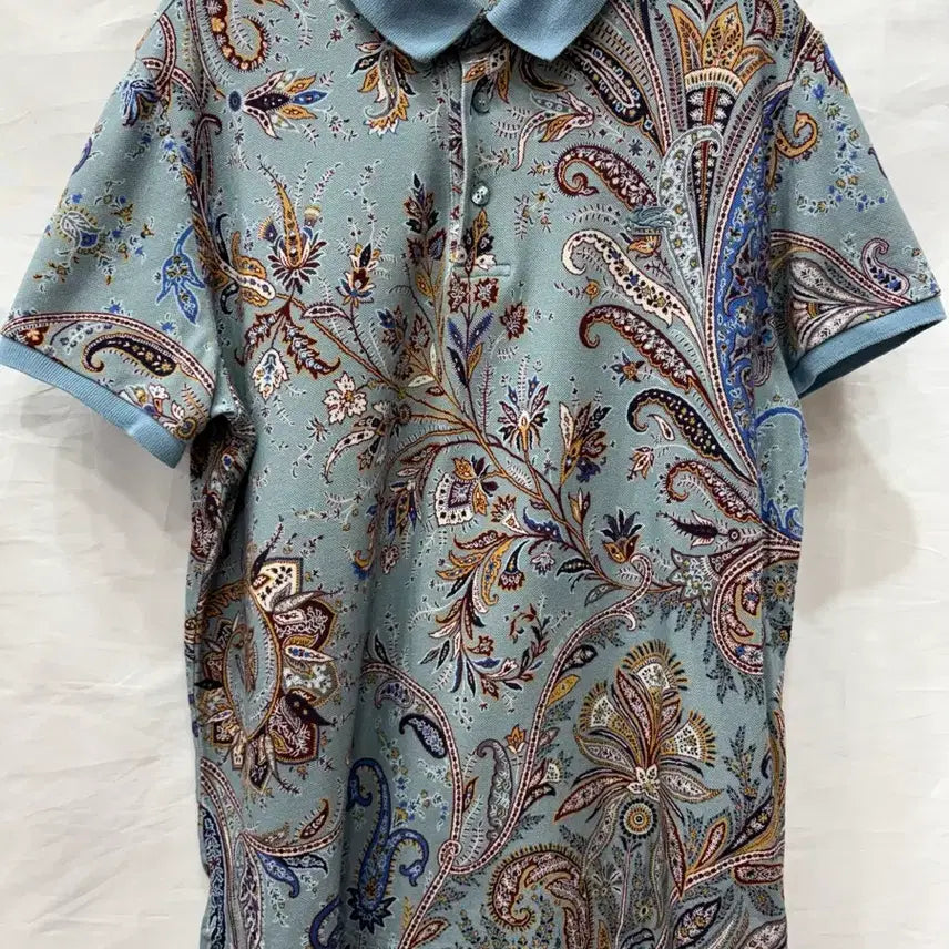 [SOLD OUT] 에트로 페이즐리 패턴 반팔 카라티L/95사이즈(정품)