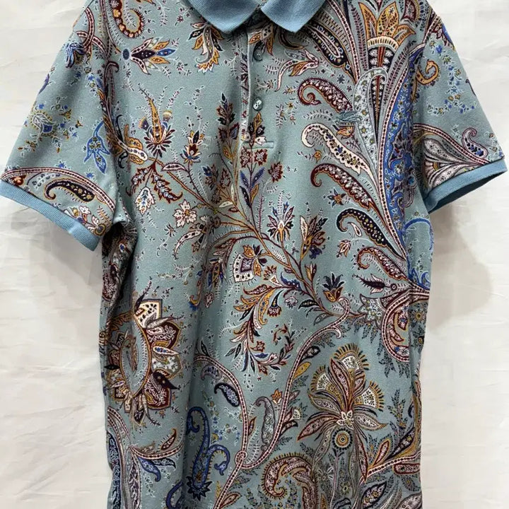 [SOLD OUT] 에트로 페이즐리 패턴 반팔 카라티L/95사이즈(정품)
