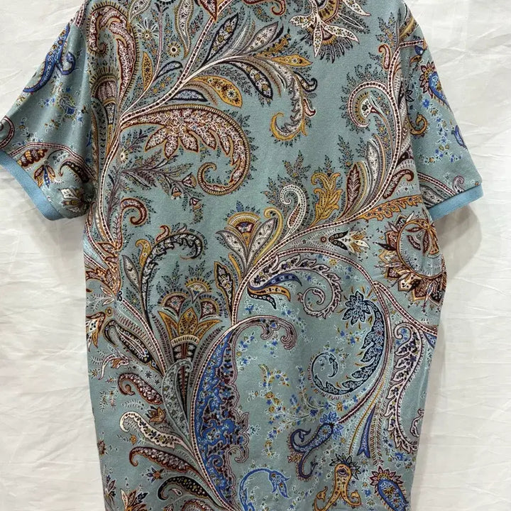 [SOLD OUT] 에트로 페이즐리 패턴 반팔 카라티L/95사이즈(정품)