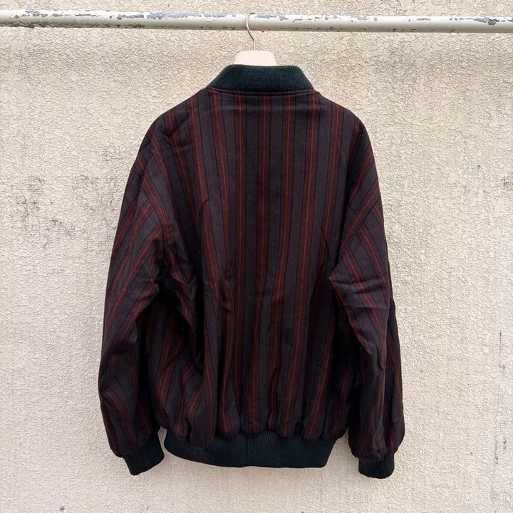 [SOLD OUT] 라코스테 90s 올드스쿨 버건디 리버시블 블루종 자켓(100)