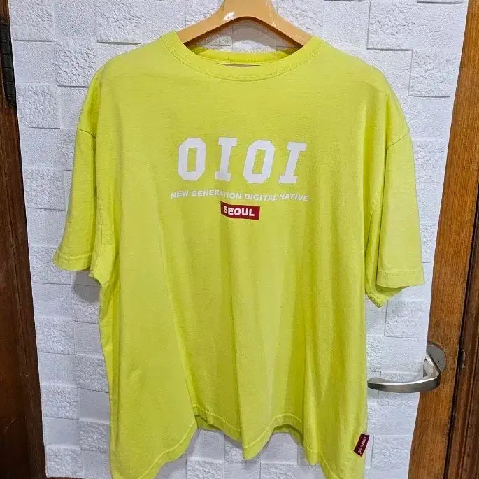 [BUNJANG] OIOI Fluorescent Short Sleeve T-shirt / OIOI 오아이오아이 반팔 티셔츠 형광색