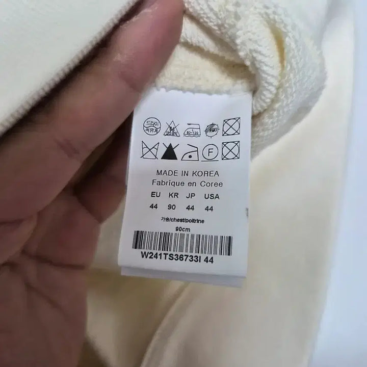[BUNJANG] Wooyoungmi Flower Print Hoodie Ivory / 우영미 플라워 프린팅 후드티 아이보리