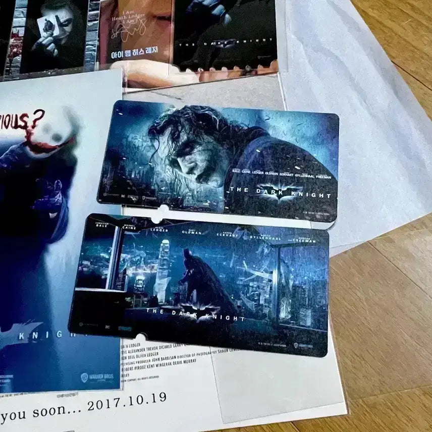 [BUNJANG] The Dark Knight Special Ticket Bundle and Posters / 다크나이트 스페셜티켓 씨네큐 아이앰히스레저 포스터 크리스토퍼놀란 영화