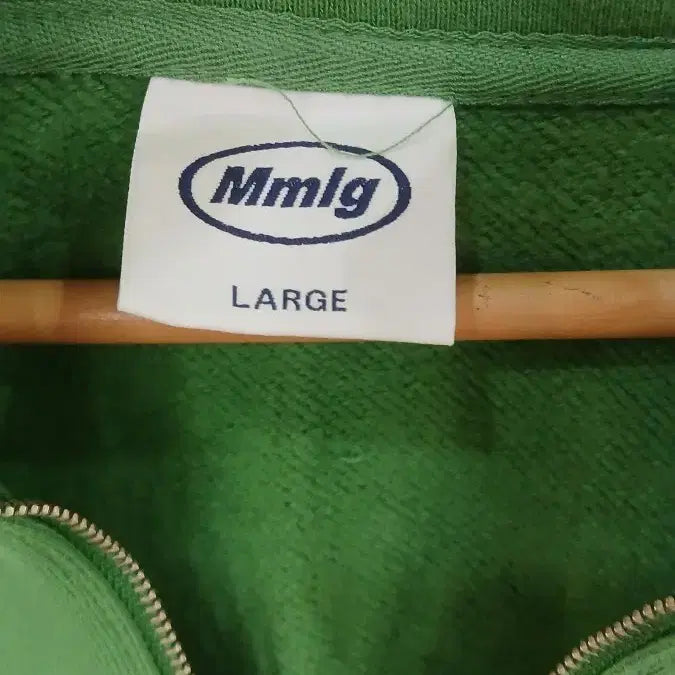 [BUNJANG] Mmlg Green Half Zip-up L Size / Mmlg 그린 하프집업 L사이즈 상태좋음