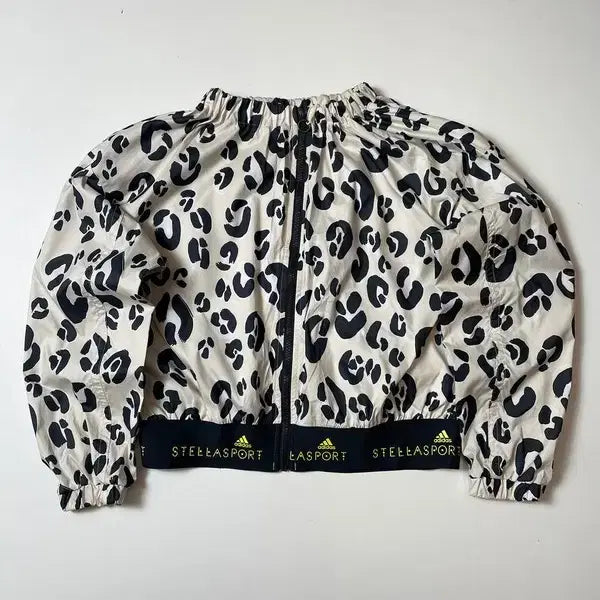 [BUNJANG] Adidas StellaSport Leopard Print Windbreaker Jacket / 아디다스 스텔라스포츠 레오파드 프린트 바람막이 자켓 PN9543