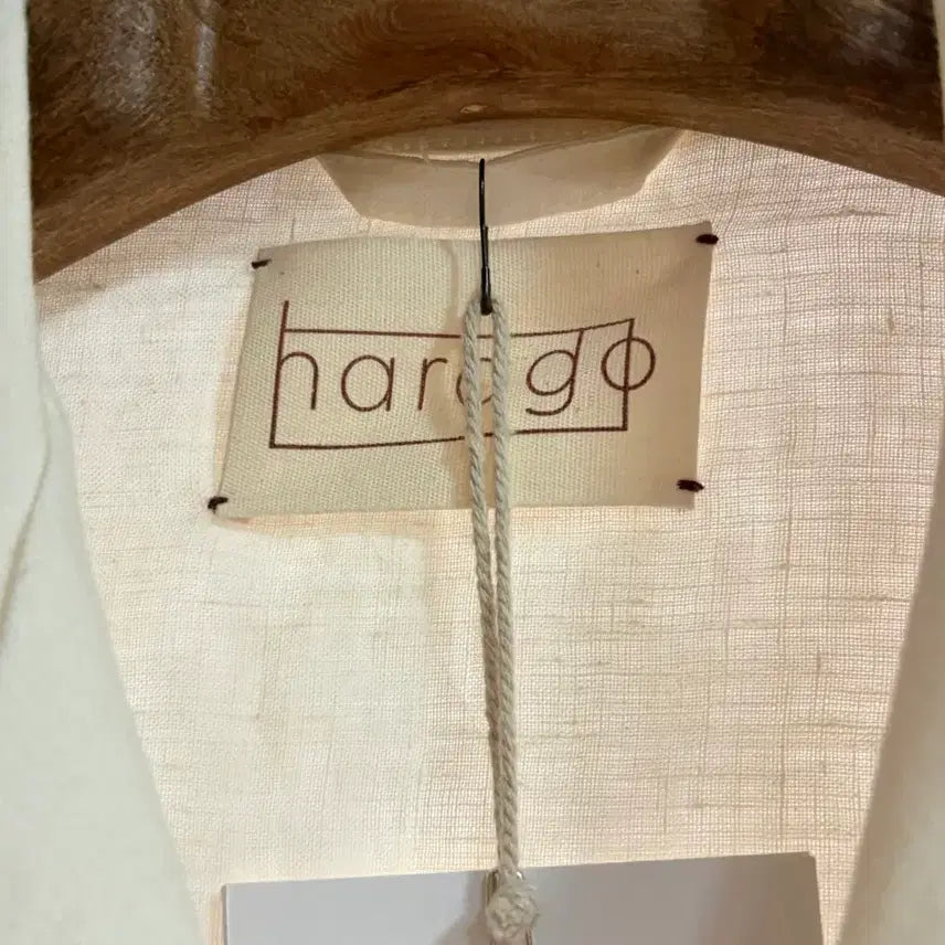 [SOLD OUT] (M) 하라고 린넨 자수 오픈 카라 셔츠 캠프 harago