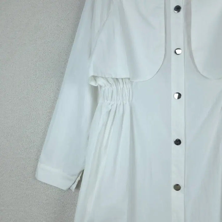 [SOLD OUT] 반에이크 여성 화이트 바람막이 롱자켓(55~66)