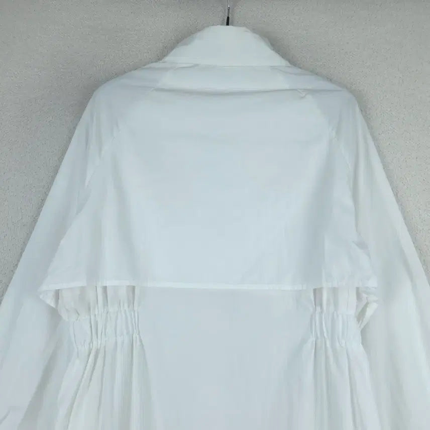 [SOLD OUT] 반에이크 여성 화이트 바람막이 롱자켓(55~66)