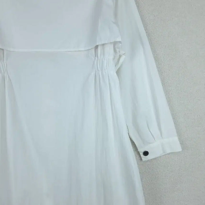 [SOLD OUT] 반에이크 여성 화이트 바람막이 롱자켓(55~66)
