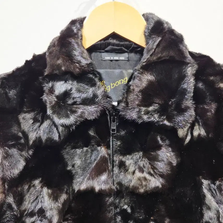 [BUNJANG] Lie Sang Bong Black Block Fur Vest / 이상봉 (Lie sang bong) 블랙 블록 퍼 베스트