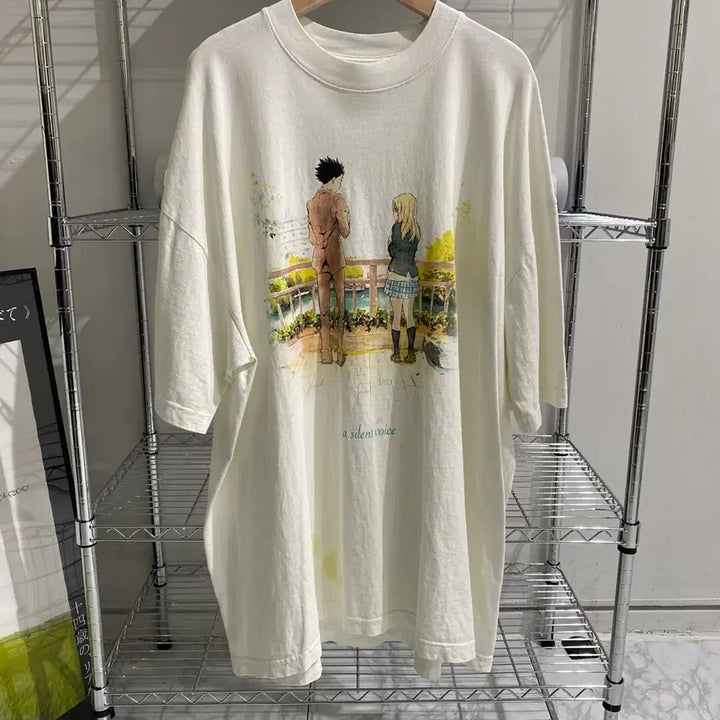 [BUNJANG] Anime Bootleg T-Shirt / 목소리의형태 부틀렉 애니메이션 티셔츠