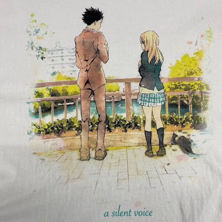 [BUNJANG] Anime Bootleg T-Shirt / 목소리의형태 부틀렉 애니메이션 티셔츠
