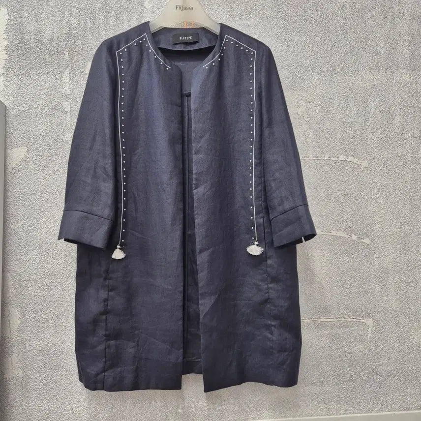 [BUNJANG] Blue Pepe Linen Long Jacket / 블루페페 마100 %  롱자켓 66~77초