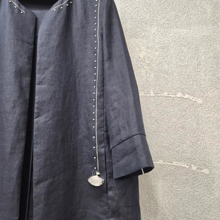 [BUNJANG] Blue Pepe Linen Long Jacket / 블루페페 마100 %  롱자켓 66~77초