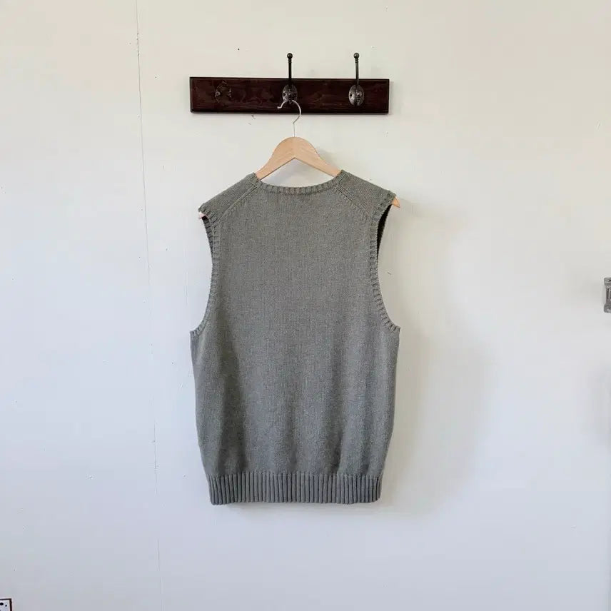 [BUNJANG] Polo Ralph Lauren Knit Vest Beige / 폴로 랄프로렌 니트 조끼 베이지 100