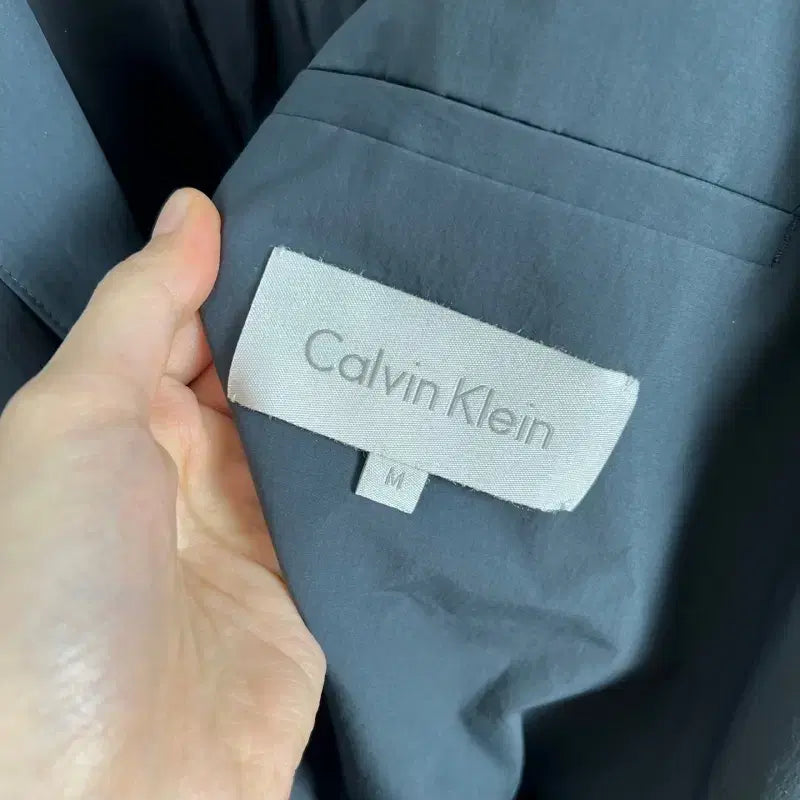 [BUNJANG] Calvin Klein Long Jacket Windbreaker Coat / CK 캘빈클라인/롱 자켓 맥 코트 바람막이 M 100/라덴