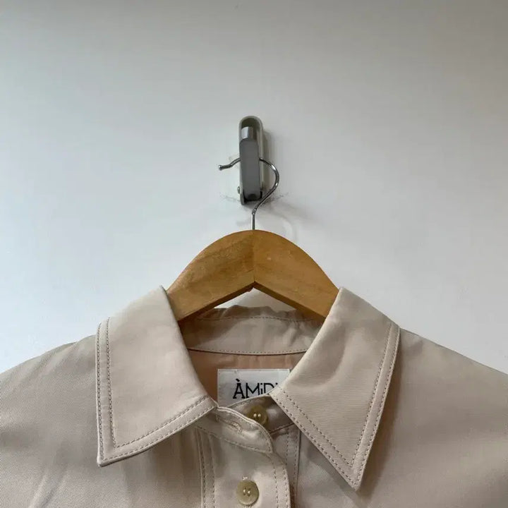 [BUNJANG] Ami-D Beige Shirt Dress / 베이지 셔츠 원피스