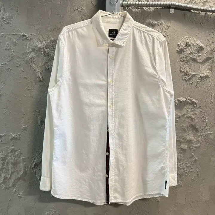 [BUNJANG] Armani Exchange Slim Fit Cotton Shirt White / M 알마니익스체인지 ARMANI 슬림핏 코튼 셔츠 화이트