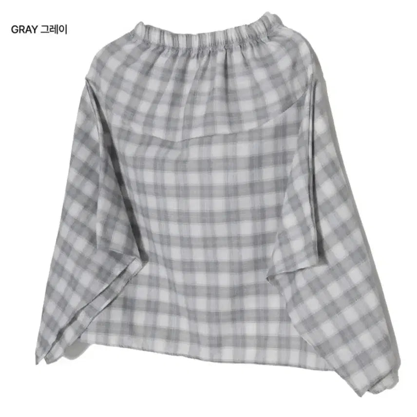 [BUNJANG] Layered Asymmetrical Check Skirt / 레이어드 언발 체크 스커트 (Gray)