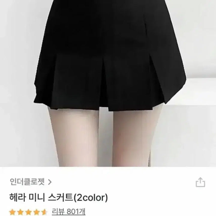 [BUNJANG] Indie Closet Hera Mini Skirt Black S / 인더클로젯 헤라 미니 스커트 블랙 s