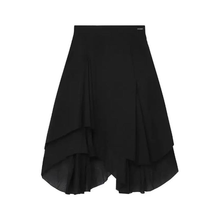 [BUNJANG] Miseki Seoul Unbalanced Layered Skirt - Black / [새상품] 미세키서울 언발란스 레이어드 스커트 블랙 2