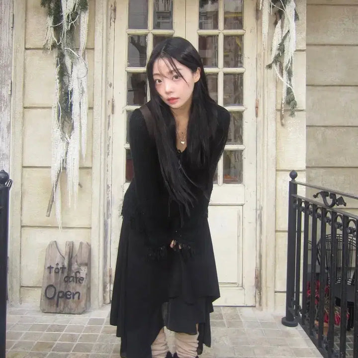 [BUNJANG] Miseki Seoul Unbalanced Layered Skirt - Black / [새상품] 미세키서울 언발란스 레이어드 스커트 블랙 2