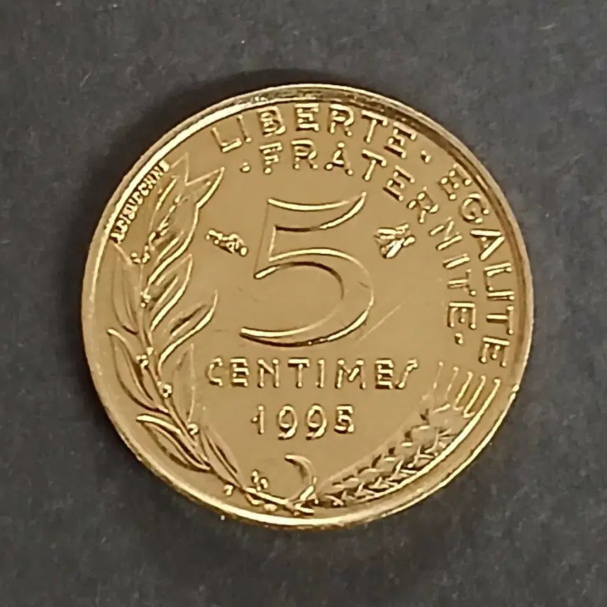 [BUNJANG] France 1995 5 Francs Coin Uncirculated / "미사용" 프랑스 1995년 5상팀 동전 주화