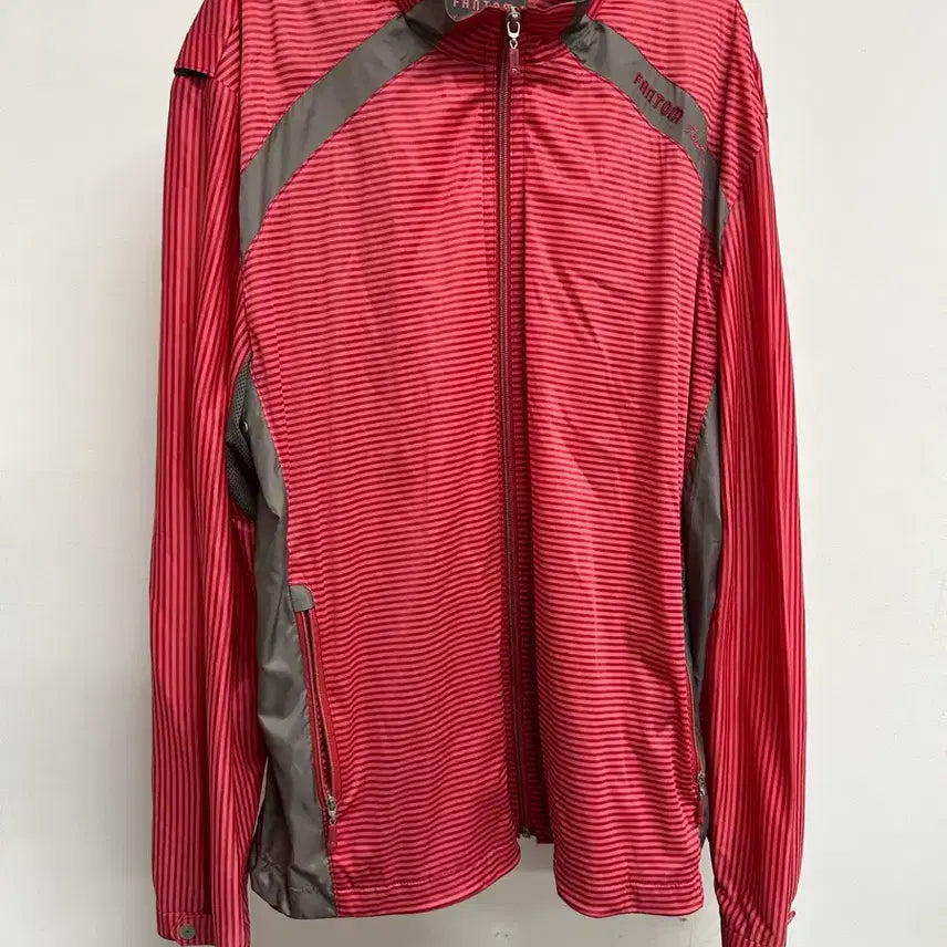 [BUNJANG] FANTON Stripe Windbreaker Jacket / FANTON First 스트라이프 바람막이 110