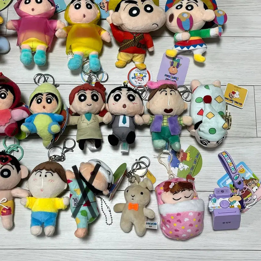 [BUNJANG] Crayon Shin-chan Doll Keyring Figure / 짱구는못말려 인형 키링, 피규어 무조건 개당 5천원