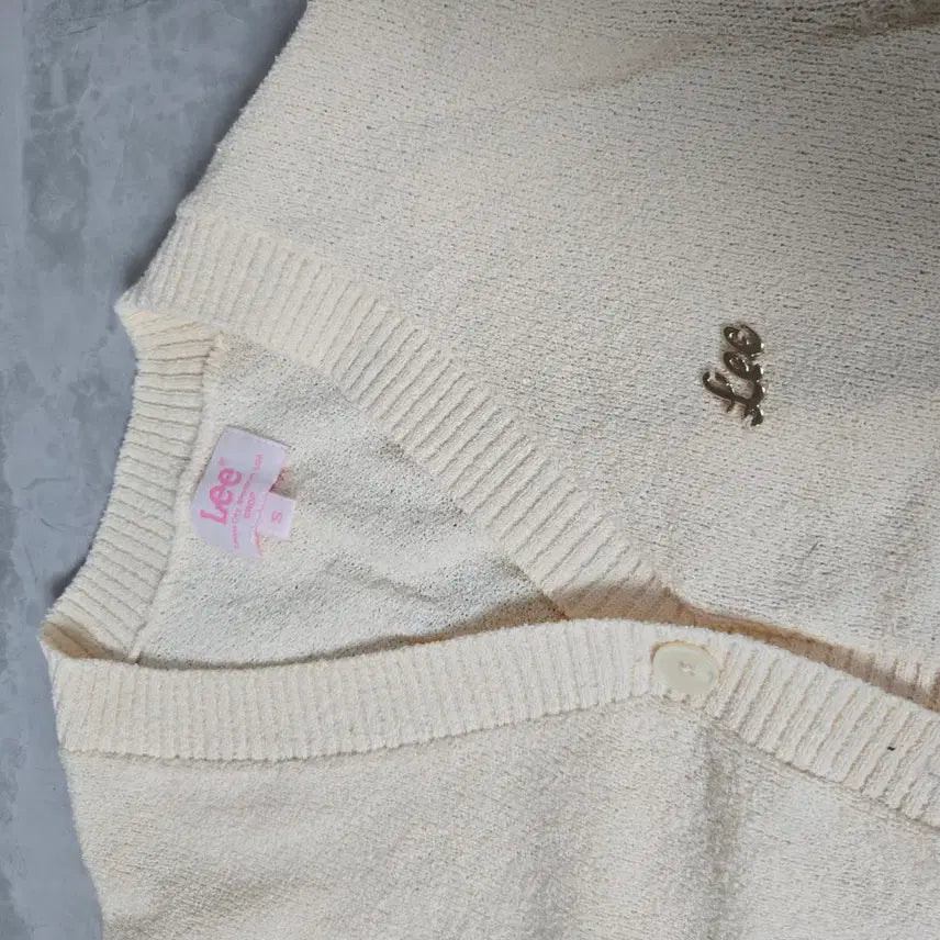 [BUNJANG] Lee V-neck Cardigan Set / Lee 반팔 가디건 아이보리 세트