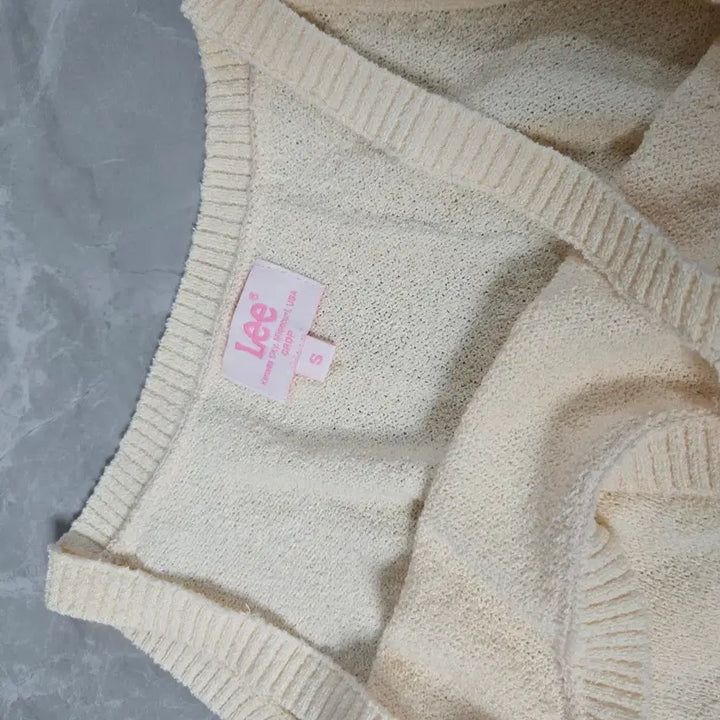 [BUNJANG] Lee V-neck Cardigan Set / Lee 반팔 가디건 아이보리 세트
