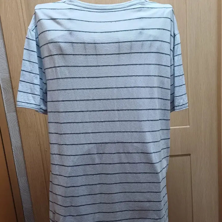 [BUNJANG] VINCE Cotton Modal Blend Striped Short Sleeve T-shirt / 빈스(VINCE) 코튼 모달 혼방 스트라이프 반팔 티셔츠 (사이즈 M)